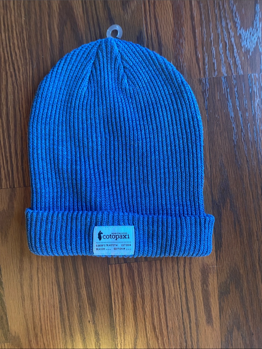 cotopaxi NWOT Blue Rib Knit Beanie